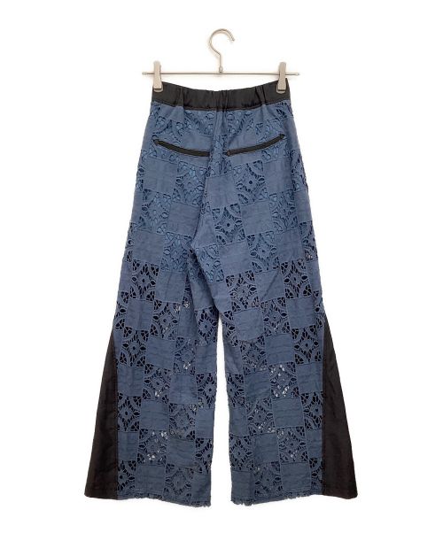 UNITED TOKYO（ユナイテッドトーキョー）UNITED TOKYO (ユナイテッドトーキョー) コットンレースウエスタンパンツ グレー×ブルー サイズ:1の古着・服飾アイテム