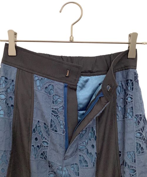 UNITED TOKYO（ユナイテッドトーキョー）UNITED TOKYO (ユナイテッドトーキョー) コットンレースウエスタンパンツ グレー×ブルー サイズ:1の古着・服飾アイテム