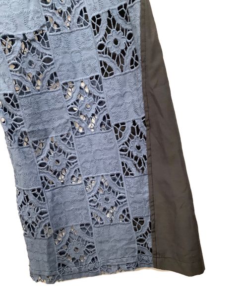 UNITED TOKYO（ユナイテッドトーキョー）UNITED TOKYO (ユナイテッドトーキョー) コットンレースウエスタンパンツ グレー×ブルー サイズ:1の古着・服飾アイテム