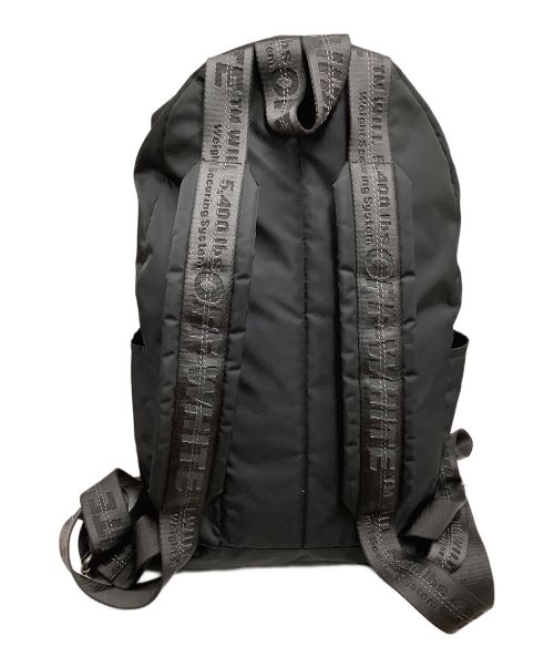 OFFWHITE（オフホワイト）OFFWHITE (オフホワイト) エアポートテープバックパック ブラックの古着・服飾アイテム
