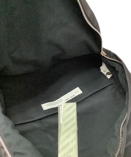 OFFWHITE（オフホワイト）OFFWHITE (オフホワイト) エアポートテープバックパック ブラックの古着・服飾アイテム