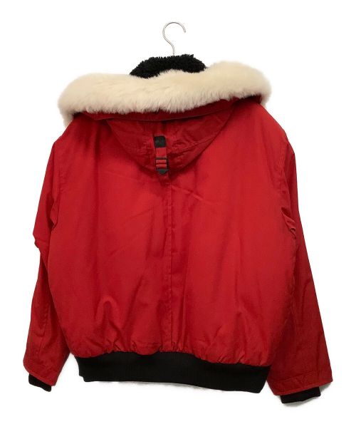 COACH（コーチ）COACH (コーチ) ショートパーカ ジャケット レッド×ブラック サイズ:Mの古着・服飾アイテム