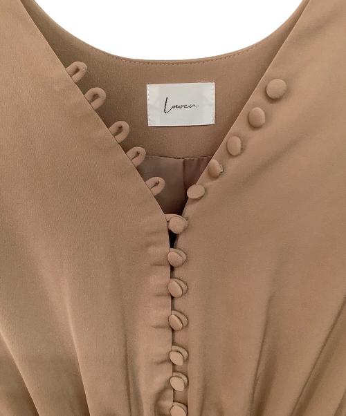 Louren（ローレン）louren (ローレン) ワンピース ベージュ サイズ:Fの古着・服飾アイテム