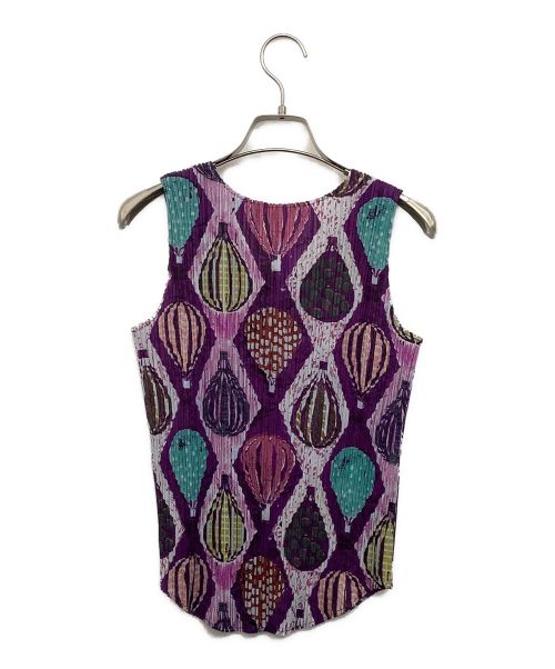 PLEATS PLEASE（プリーツプリーズ）PLEATS PLEASE (プリーツプリーズ) ノースリーブブラウス パープル サイズ:3の古着・服飾アイテム