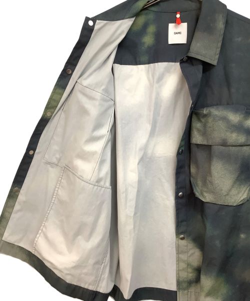 OAMC（オーエーエムシー）OAMC (オーエーエムシー) タイダイ ロングスリーブ ボタン付きジャケット グリーン サイズ:Lの古着・服飾アイテム