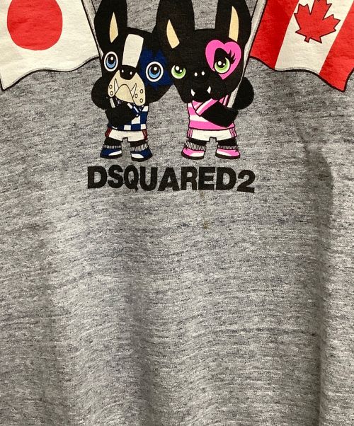DSQUARED2（ディースクエアード）DSQUARED2 (ディースクエアード) スウェット グレー サイズ:XLの古着・服飾アイテム