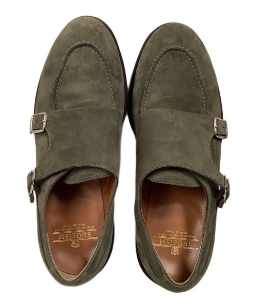 SHOEISM（シューイズム）SHOEISM (シューイズム) Uチップダブルモンク グレー サイズ:9の古着・服飾アイテム