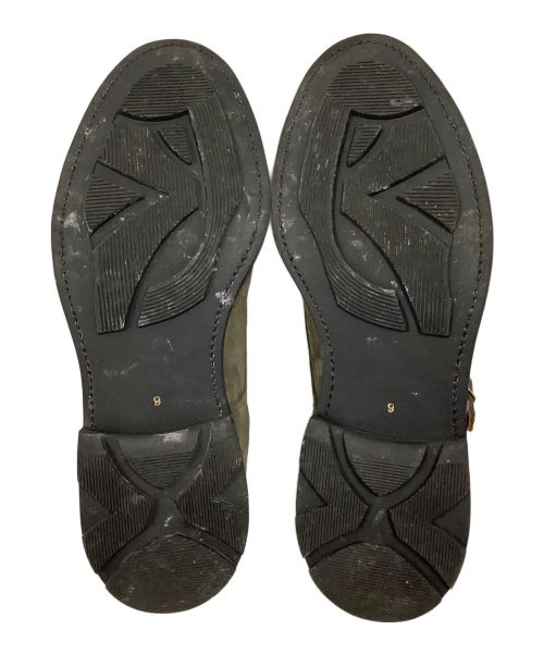 SHOEISM（シューイズム）SHOEISM (シューイズム) Uチップダブルモンク グレー サイズ:9の古着・服飾アイテム