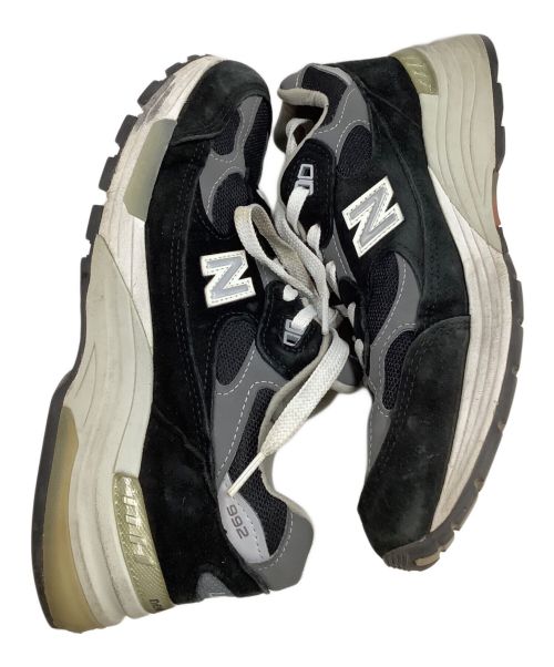 NEW BALANCE（ニューバランス）NEW BALANCE (ニューバランス) ローカットスニーカー ブラック×グレー サイズ:25.5の古着・服飾アイテム