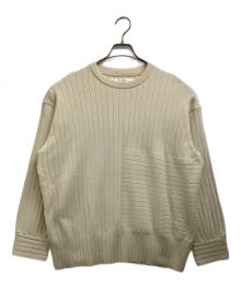 CITY（シティ）の古着「リブクルーネックプルオーバー」｜ベージュ