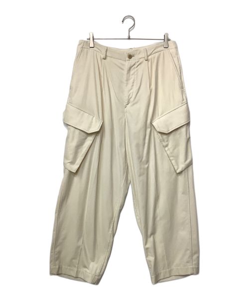 BLURHMS（ブラームス）blurhms (ブラームス) ベルヴェット コンバット トラウザー ベージュ サイズ:3の古着・服飾アイテム