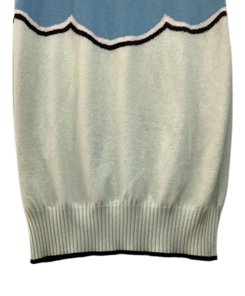 CHANEL（シャネル）CHANEL (シャネル) カシミアノースリーブニット グリーン サイズ:38の古着・服飾アイテム