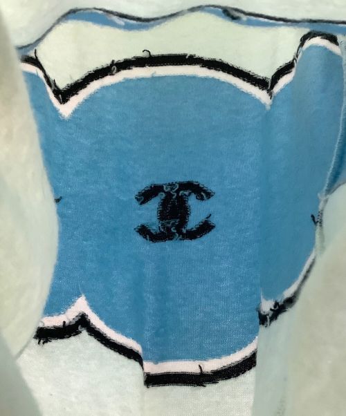 CHANEL（シャネル）CHANEL (シャネル) カシミアノースリーブニット グリーン サイズ:38の古着・服飾アイテム