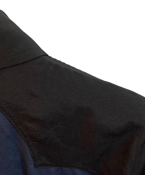 TOGA ARCHIVES（トーガアーカイブス）TOGA ARCHIVES (トーガアーカイブス) カラーブロックシャツドレス ネイビー×ブラック サイズ:Sの古着・服飾アイテム