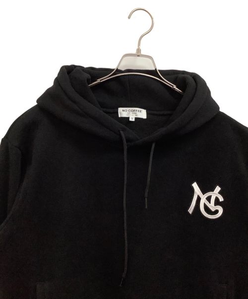 NO COFFEE（ノーコーヒー）NO COFFEE (ノーコーヒー) プルオーバーパーカー ブラック サイズ:Mの古着・服飾アイテム