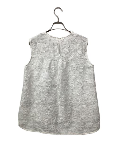 ELLIE（エリー）ELLIE (エリー) ノースリーブブラウス ホワイト サイズ:Fの古着・服飾アイテム