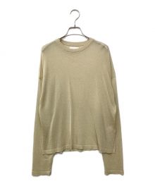 ELLIE（エリー）の古着「シアーニット」｜ベージュ