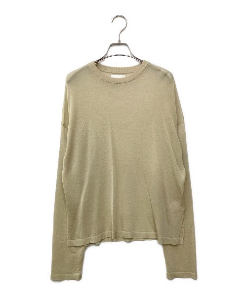 ELLIE（エリー）ELLIE (エリー) シアーニット ベージュ サイズ:Fの古着・服飾アイテム