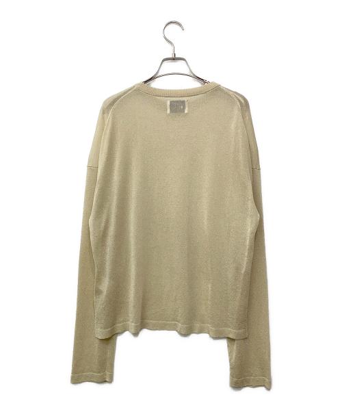 ELLIE（エリー）ELLIE (エリー) シアーニット ベージュ サイズ:Fの古着・服飾アイテム