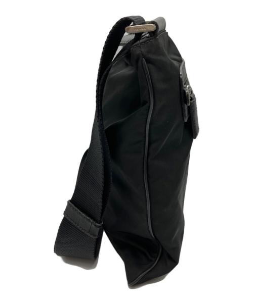 PRADA（プラダ）PRADA (プラダ) ナイロンショルダーバッグ ブラックの古着・服飾アイテム