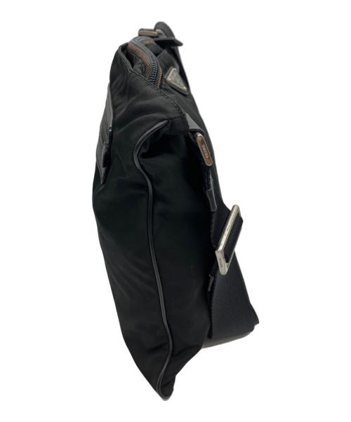 PRADA（プラダ）PRADA (プラダ) ナイロンショルダーバッグ ブラックの古着・服飾アイテム