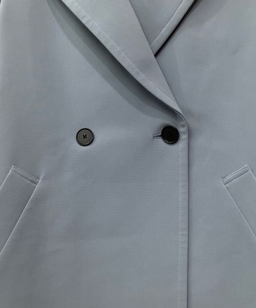 PUBLIC TOKYO（パブリックトウキョウ）PUBLIC TOKYO (パブリックトウキョウ) スプリングバックフレアライトコート ブルー サイズ:1の古着・服飾アイテム