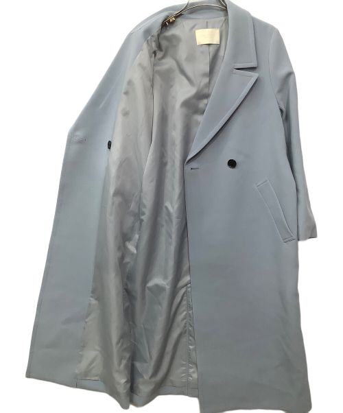 PUBLIC TOKYO（パブリックトウキョウ）PUBLIC TOKYO (パブリックトウキョウ) スプリングバックフレアライトコート ブルー サイズ:1の古着・服飾アイテム