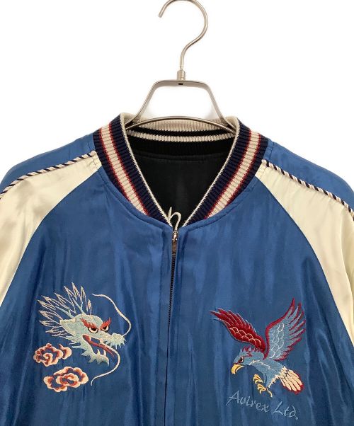 AVIREX（アヴィレックス）AVIREX (アヴィレックス) TAILOR 東洋 (テーラー東洋) SOUVENIR JACKET FAR EAST CRUISE ブルー サイズ:Mの古着・服飾アイテム