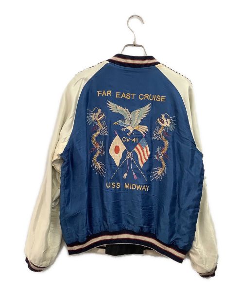 AVIREX（アヴィレックス）AVIREX (アヴィレックス) TAILOR 東洋 (テーラー東洋) SOUVENIR JACKET FAR EAST CRUISE ブルー サイズ:Mの古着・服飾アイテム