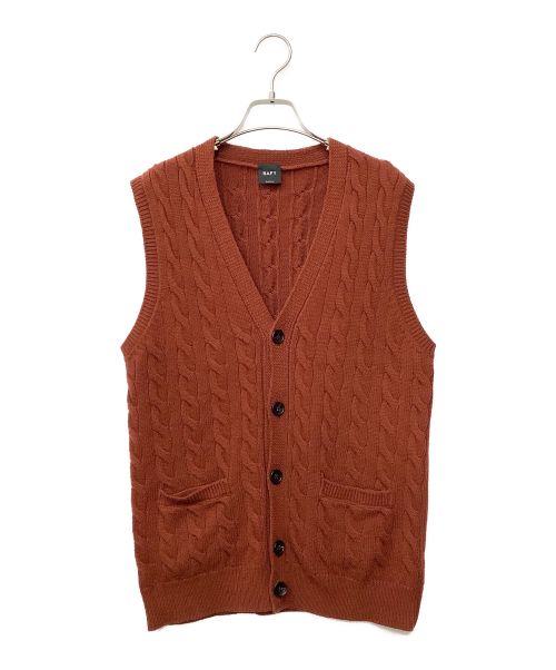 BAFY（バフィー）BAFY (バフィー) ケーブルニットベスト ブラウン サイズ:不明の古着・服飾アイテム