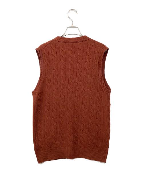 BAFY（バフィー）BAFY (バフィー) ケーブルニットベスト ブラウン サイズ:不明の古着・服飾アイテム