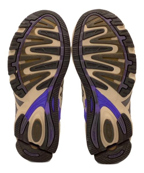 adidas（アディダス）adidas (アディダス) ローカットスニーカー ベージュ×パープル サイズ:28の古着・服飾アイテム