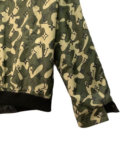 LOUIS VUITTON（ルイ ヴィトン）LOUIS VUITTON (ルイ ヴィトン) 村上隆 (ムラカミタカシ) リバーシブルジャケット グリーン×ブラウン サイズ:50の古着・服飾アイテム