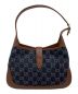 GUCCI (グッチ) ジャッキーショルダーバッグ ブラウン・インディゴ：170000円