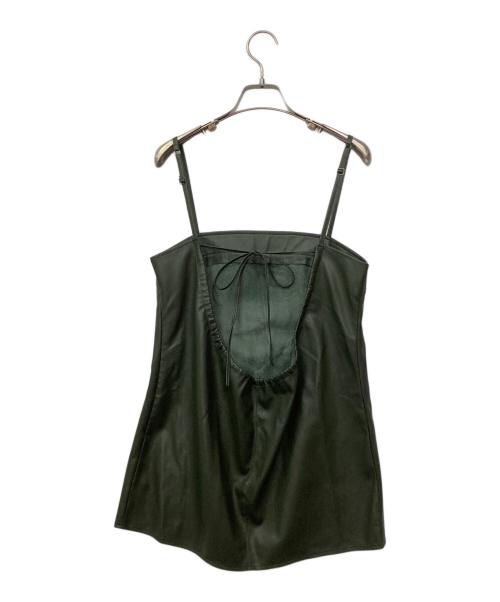 MAISON SPECIAL（メゾンスペシャル）MAISON SPECIAL (メゾンスペシャル) レザービスチェ グリーン サイズ:Mの古着・服飾アイテム