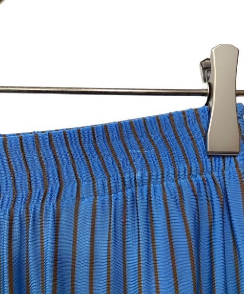 MM6 Maison Margiela（エムエムシックスメゾンマルジェラ）MM6 Maison Margiela (エムエムシックス メゾンマルジェラ) ストライプトラウザーズ スカイブルー×ベージュ サイズ:Sの古着・服飾アイテム