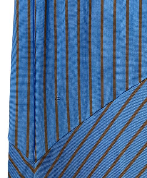 MM6 Maison Margiela（エムエムシックスメゾンマルジェラ）MM6 Maison Margiela (エムエムシックス メゾンマルジェラ) ストライプトラウザーズ スカイブルー×ベージュ サイズ:Sの古着・服飾アイテム