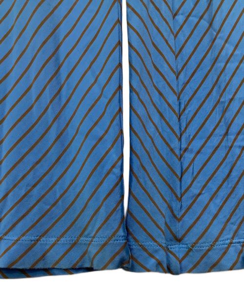 MM6 Maison Margiela（エムエムシックスメゾンマルジェラ）MM6 Maison Margiela (エムエムシックス メゾンマルジェラ) ストライプトラウザーズ スカイブルー×ベージュ サイズ:Sの古着・服飾アイテム