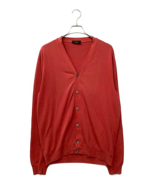 Zanone（ザノーネ）Zanone (ザノーネ) コットンカーディガン レッド サイズ:56の古着・服飾アイテム