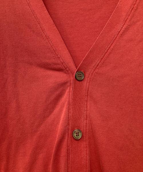 Zanone（ザノーネ）Zanone (ザノーネ) コットンカーディガン レッド サイズ:56の古着・服飾アイテム