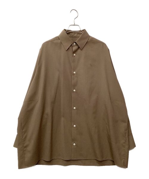 th products（ティーエイチプロダクツ）th products (ティーエイチプロダクツ) Wool Oversized Shirts ブラウン サイズ:1の古着・服飾アイテム