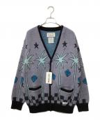 WACKO MARIAワコマリア）の古着「MOHAIR CARDIGAN」｜パープル×ブラック