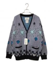 WACKO MARIA（ワコマリア）の古着「MOHAIR CARDIGAN」｜パープル×ブラック