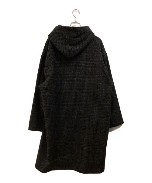 N.HOOLYWOOD（エヌ ハリウッド）N.HOOLYWOOD (エヌ ハリウッド) Harris Tweed (ハリスツイード) ウールフーデッドコート グレー サイズ:38の古着・服飾アイテム