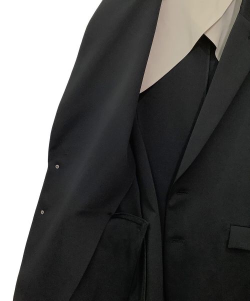 THE PERMANENT EYE（ザ パーマネント アイ）THE PERMANENT EYE (ザ パーマネント アイ) KAZUYUKI KUMAGAI ATTACHMENT (カズユキクマガイ アタッチメント) NORITAKE2Bジャケット ブラック サイズ:48の古着・服飾アイテム