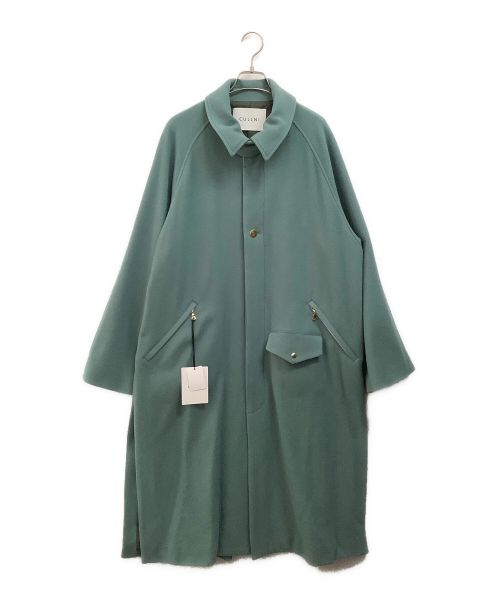 CULLNI（クルニ）CULLNI (クルニ) ラムウールメルトンステンカラーコート セージグリーン サイズ:2の古着・服飾アイテム