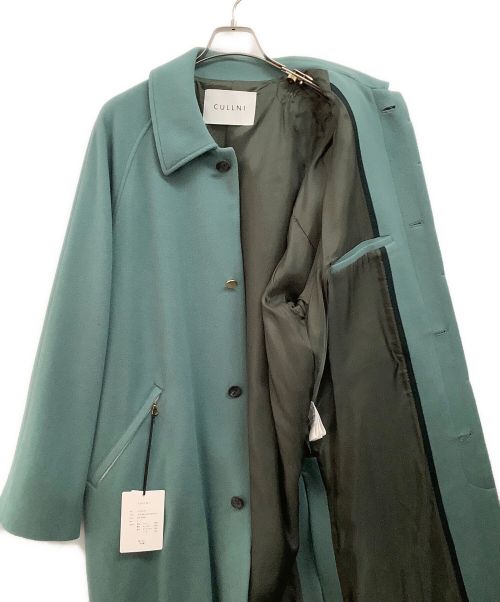 CULLNI（クルニ）CULLNI (クルニ) ラムウールメルトンステンカラーコート セージグリーン サイズ:2の古着・服飾アイテム