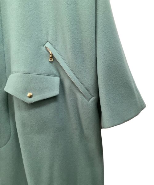 CULLNI（クルニ）CULLNI (クルニ) ラムウールメルトンステンカラーコート セージグリーン サイズ:2の古着・服飾アイテム