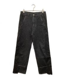OAMC（オーエーエムシー）の古着「ワイドデニムパンツ」｜グレー