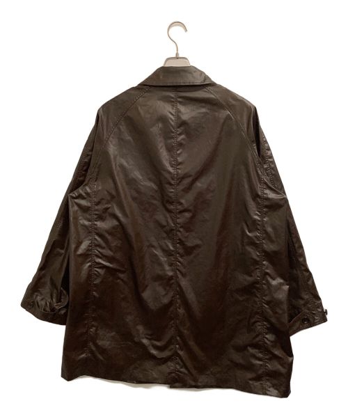 YOKE（ヨーク）YOKE (ヨーク) LEATHER LIKE CAR COAT ブラウン サイズ:3の古着・服飾アイテム